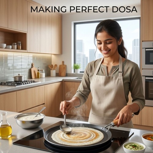 Cast iron dosa tawa - cast,