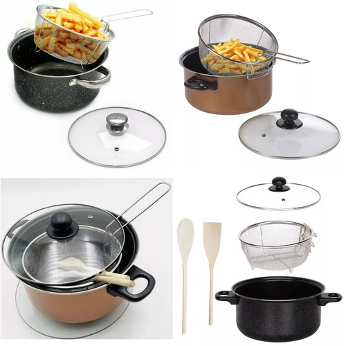 Large 24cm chip - pan, deep