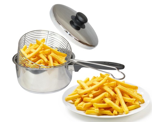New stainless steel chip pan - stainless,