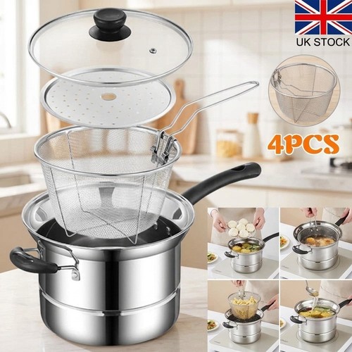 Non stick chip pan - pan, fat