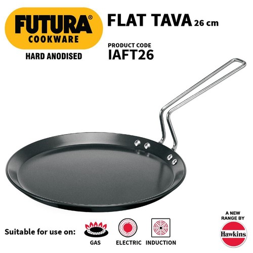 Hard anodised induction - anodised, flat