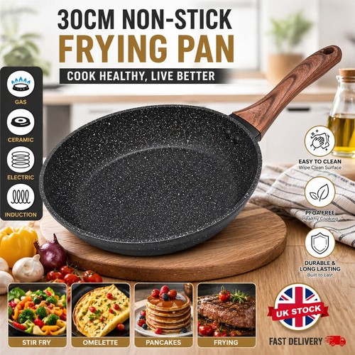 Non stick black frying pan - frying,