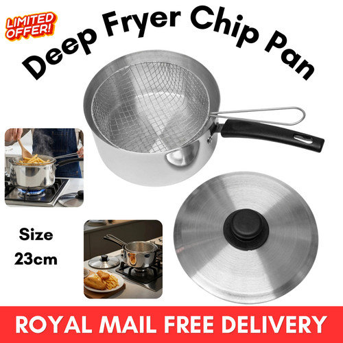 23cm chip pan with - 23cm, and