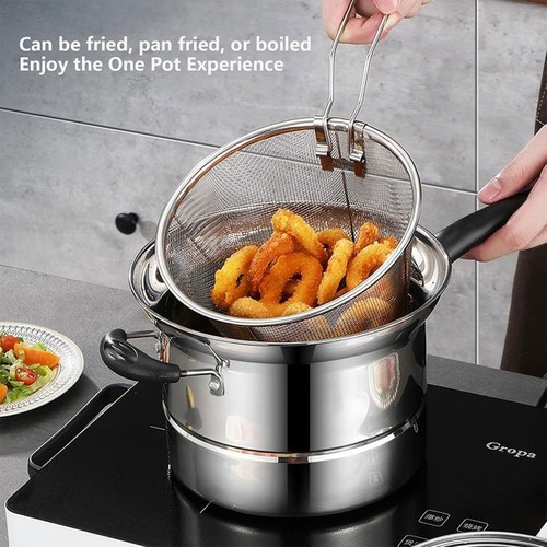 Non stick chip pan deep - non-stick,