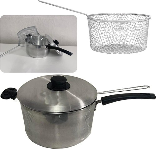 Large 24cm aluminium chip - large, pan