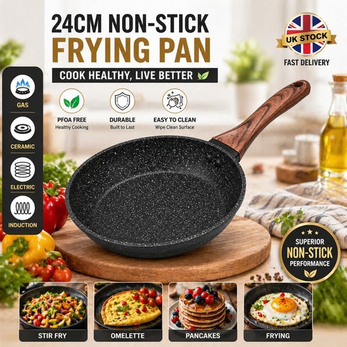 Non stick black frying pan - stick,