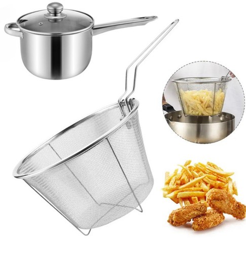 38cm stainless steel chip - stainless, pan