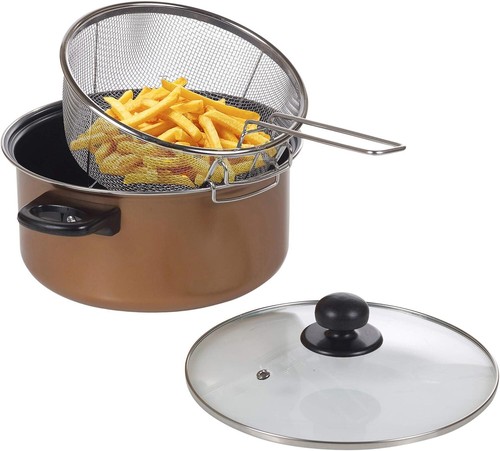 24cm non stick chip pan - 9",