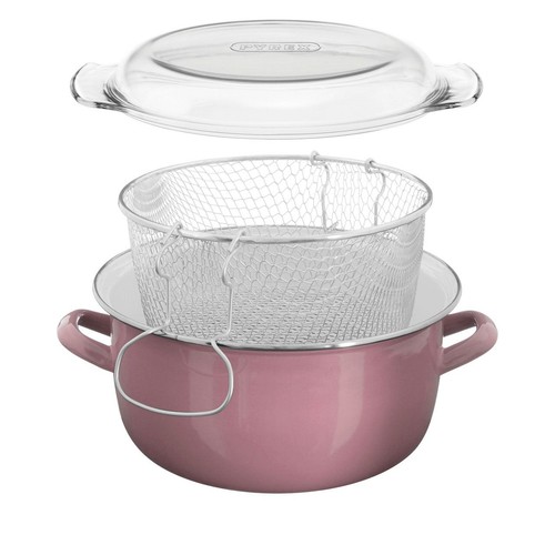 Telo pink chip pan deep - pan, fat