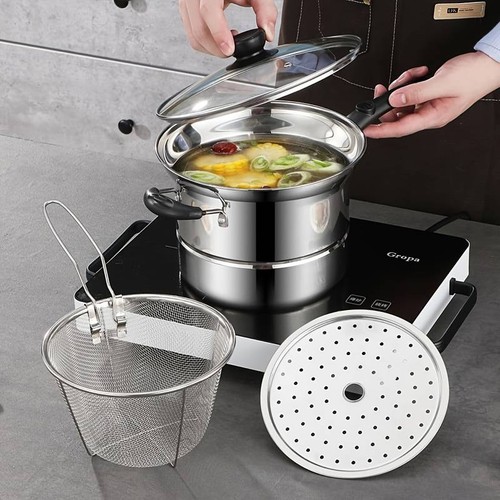 Stainless steel 22cm 4pc chip - stainless,