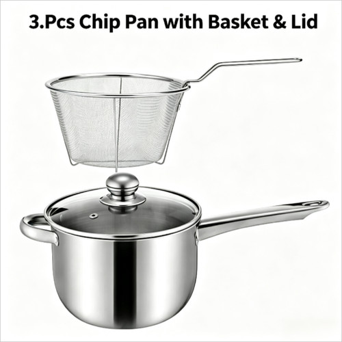 3pcs set large stainless steel - 3pcs/set,
