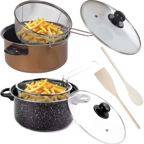 Non stick chip pan deep - chip,