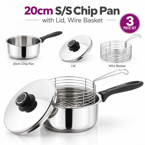 20cm stainless steel chip - 20cm,