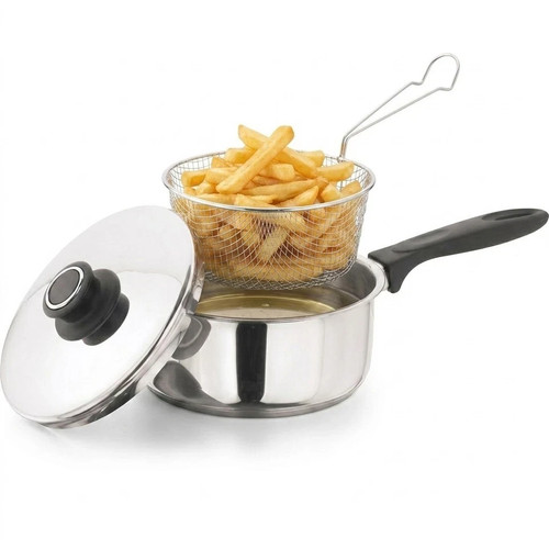 23cm chip pan with - chip,